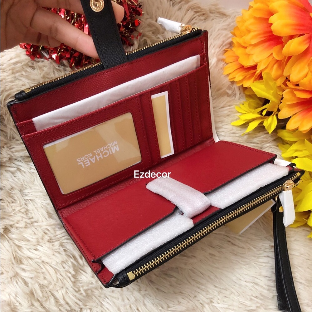 NWT Michael Kors Jet Set Floral Wristlet / Wallet - Picture 4 of 8